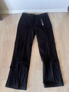 Fashion Nova Men's Black Chinos - Sleek Straight Fit